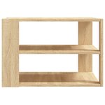 vidaXL Table basse chêne sonoma 59 5x59 5x40 cm bois d'ingénierie