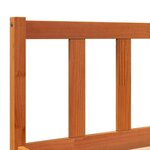 vidaXL Cadre de lit sans matelas cire marron 200x200cm bois pin massif