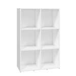 vidaXL Bibliothèque/Buffet blanc 66x30x98 cm bois d'ingénierie