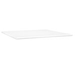 vidaXL Sommier à lattes de lit avec matelas Blanc 200x200cm Similicuir