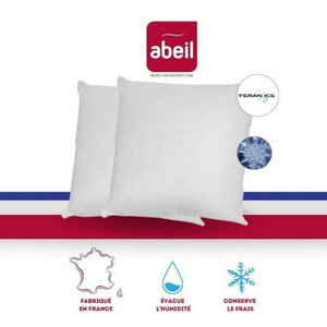 2 oreillers moelleux Iceberg 60 x 60 cm