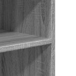 vidaXL Table d'appoint avec roues sonoma gris bois d'ingénierie