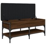 vidaXL Banc à chaussures chêne marron 102x42x45 cm bois d'ingénierie
