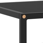 vidaXL Meuble TV noir avec verre noir 120x40x40 cm