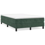vidaXL Cadre de lit sans matelas vert foncé 120x200 cm velours