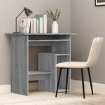 vidaXL Bureau Sonoma gris 80x45x74 cm Bois d'ingénierie