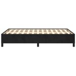 vidaXL Cadre de lit sans matelas noir 120x190 cm velours