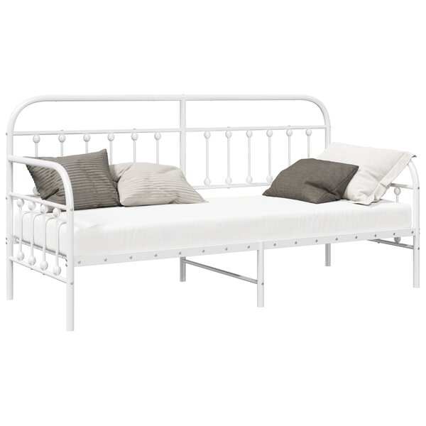 Lit banquette vidaXL Blanc 80x200 cm en Acier