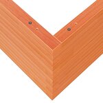 vidaXL Jardinière cire marron 90x90x46 cm bois de pin massif