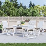 vidaXL Coussins de chaise lot de 4 taupe 50x50x7 cm tissu oxford