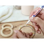 Marqueur Acrylique 5300 Argent Pointe Fine 1-2 mm x 10 EDDING