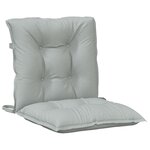 vidaXL Coussins de chaise à dossier bas lot de 2 gris clair mélangé