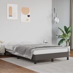 vidaXL Cadre de lit sans matelas gris 120x190 cm similicuir