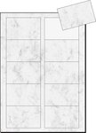 Cartes de visite 3C, 85 x 55 mm, 225 g/m2, marbre gris, 100 sur 10f SIGEL