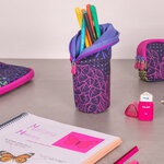 Trousse verticale série spéciale Fireflies  lilas