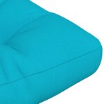 vidaXL Coussin de palette turquoise 60x40x12 cm tissu