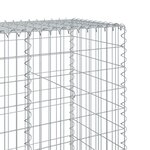 vidaXL Panier gabion avec couvercle 900x50x200 cm fer galvanisé