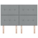 vidaXL Lumière de Tête de Lit LED Grise 80 cm Tissu