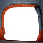 vidaXL Tente de camping à dôme 4 personnes gris et orange imperméable