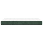 vidaXL Matelas de lit à ressorts ensachés Vert foncé 100x200x20 cm