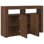 vidaXL Buffet Chêne Brun Bois d'ingénierie 116 x 30 x 75 cm Buffet