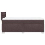 vidaXL Sommier à lattes de lit avec matelas Marron foncé 100x200 cm