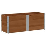 vidaXL Jardinière marron 150x50 cm bois massif de pin