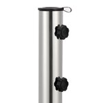 vidaXL Socle de parasol Granite 30 kg Carré Noir
