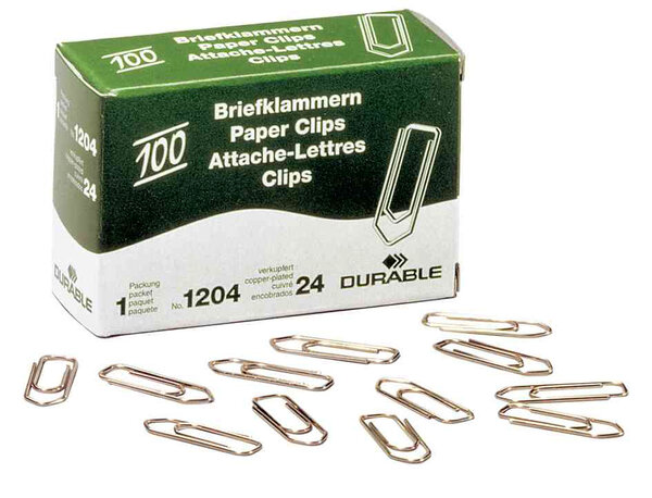 Attache-lettres Cuivrés 32 mm Bte 100 DURABLE