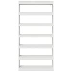 vidaXL Bibliothèque blanche Bois d'ingénierie 100 x 30 x 198 cm Étagère