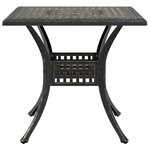 vidaXL Ensemble manger de jardin 5 Pièces bronze aluminium coulé