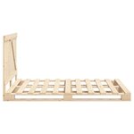 vidaXL Cadre de lit sans matelas avec tête de lit 160x200 cm
