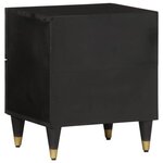 vidaXL Tables de chevet 2 Pièces 40x33x46 cm Bois de manguier solide