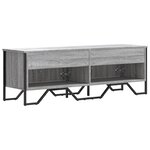vidaXL Meuble TV sonoma gris 122x34x41 cm bois d'ingénierie