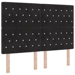 Cadre de lit vidaXL Noir 160x200 cm Velours