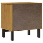 vidaXL Table de chevet FLAM 49x35x50 cm bois de pin massif