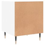 vidaXL Tables de chevet 2 Pièces blanc 40x40x50 cm bois d’ingénierie