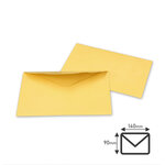 Lot de 500 Enveloppes ELECTIONS 90x140 mm - jaune 80 g