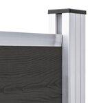 vidaXL Panneau de clôture WPC 175x146 cm Noir