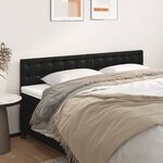 vidaXL Têtes de lit 2 Pièces Noir 100x5x78/88 cm Similicuir