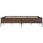 vidaXL Cadre de lit sans matelas chêne marron 160x200 cm