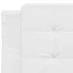 vidaXL Coussin de tête de lit blanc 90 cm similicuir
