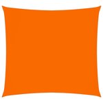 vidaXL Voile de parasol Tissu Oxford carré 3x3 m Orange