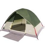 vidaXL Tente de camping à dôme 4 personnes vert imperméable