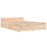 vidaXL Cadre de lit sans matelas avec tiroirs