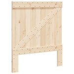 vidaXL Cadre de lit avec tête de lit 90x200 cm bois de pin massif