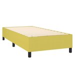 vidaXL Cadre de lit sans matelas vert 100x200 cm tissu