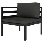Salon de jardin meuble d'extérieur ensemble de mobilier 8 pièces avec coussins aluminium anthracite 02_0017465