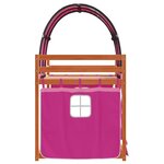 vidaXL Lit superposé sans matelas rose 75x190 cm bois de pin massif