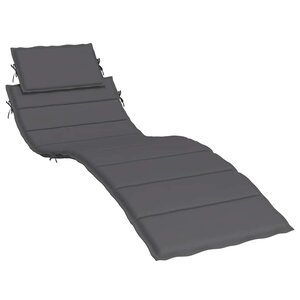 vidaXL Coussin de chaise longue anthracite 186x58x4 cm tissu oxford